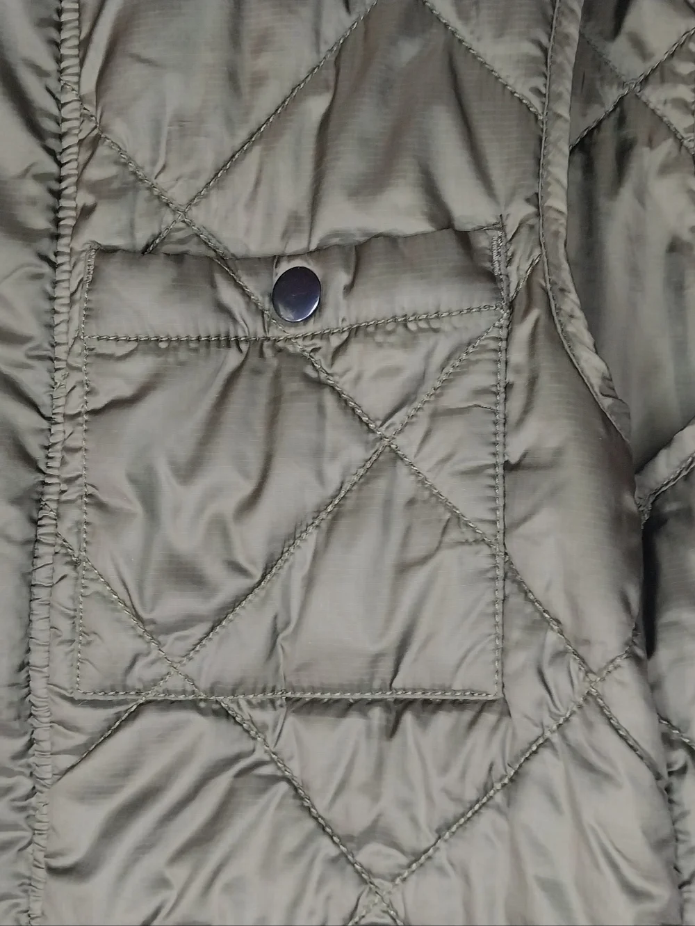 J.Crew Sussex Quilted Olive Gorpcore Men's Rugged Quilted Vest